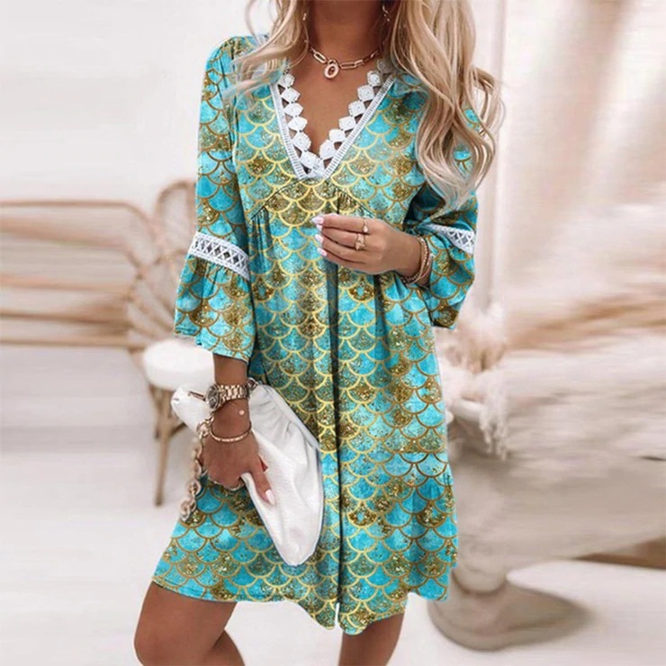 Casual Fashion Loose and Comfortable Mini Dress