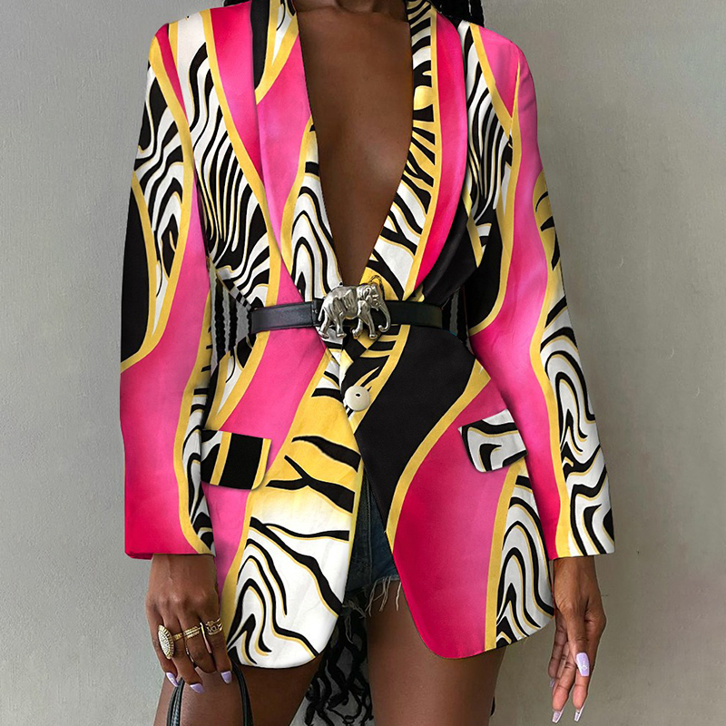 Zebra pattern Printed jacket wearshes