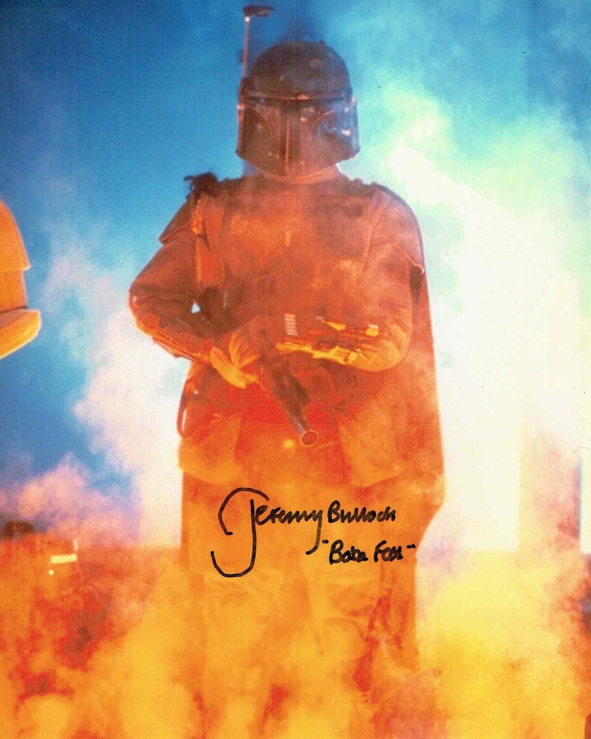 Jeremy BULLOCH SIGNED Autograph BOBA FETT Star Wars 10x8 Photo Poster painting E AFTAL COA