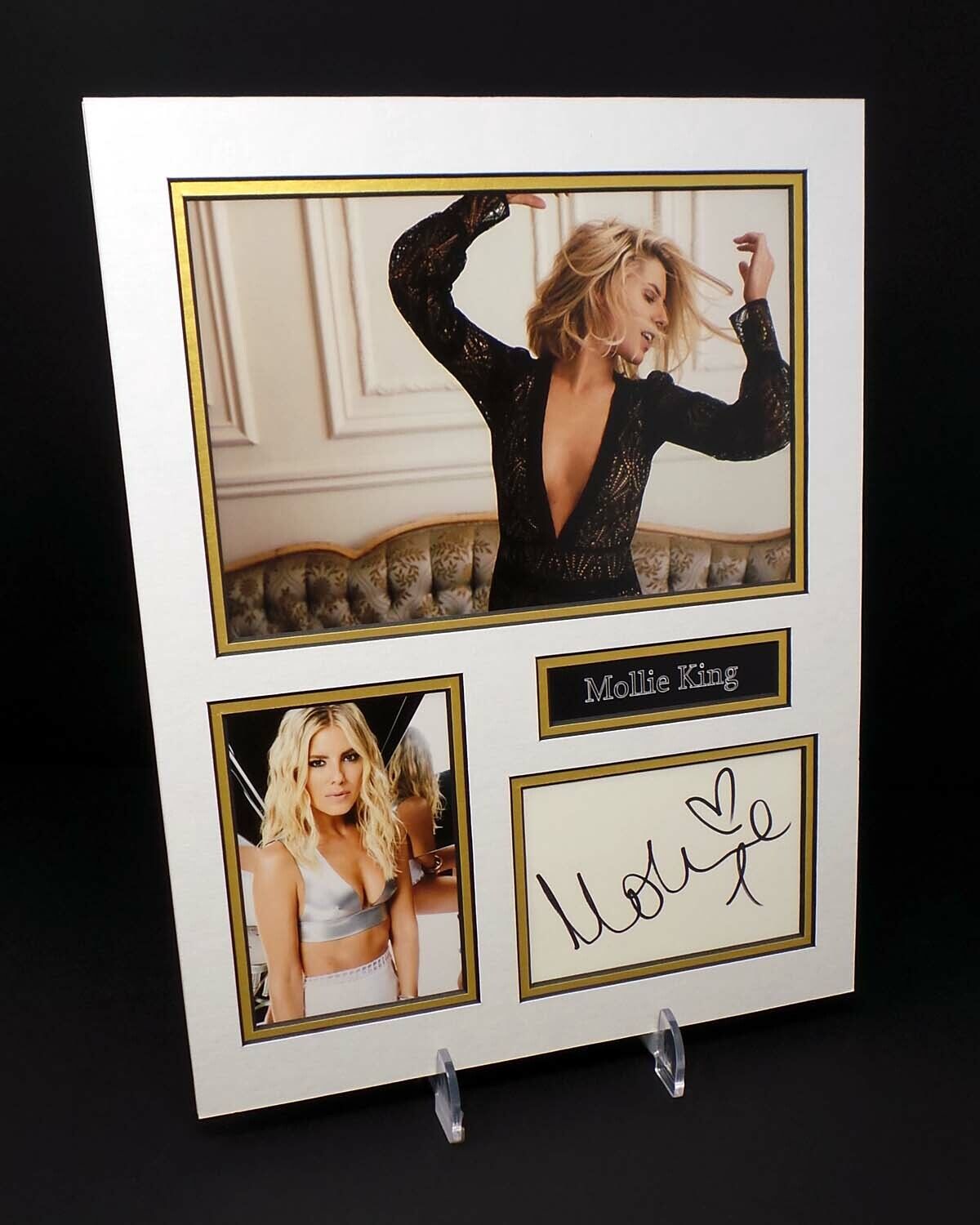 Mollie KING Signed & Mounted The Saturdays Pop Group Photo Poster painting Display AFTAL RD COA