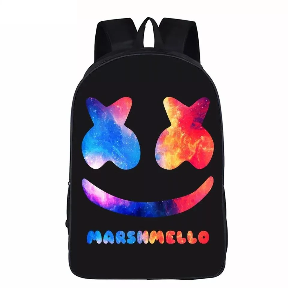 Buzzdaisy 3D Marshmello Backpack School Supplies Satchel Casual Book Bag School Bag for Kids Boy Girls Backpack Junior Bag
