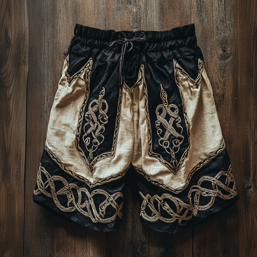Men's Viking Tribal Celtic Knot Art Design Vintage Casual Shorts / Rvogue / Rvogue