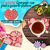 8Pcs Diamond Painting Wooden Love Coaster Diamond Art Kit w/ Holder No-Slip Decor