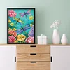 Diamond Painting -DIY Full Square Drill Dragonfly Flowers