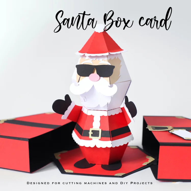 3D Santa Claus Prank Pop-Up Box card