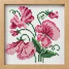 April - Sweet Pea Partial Bead Embroidery Kit 9CT Pre-Printed Bead Cross stitch 23*23CM