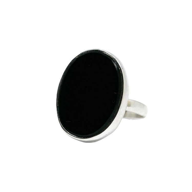 Eclipse Onyx Silver Ring
