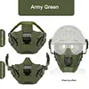 Airsoft Mask 700FPS Impact Resistance Safety Mask Detachable for Training(Black)