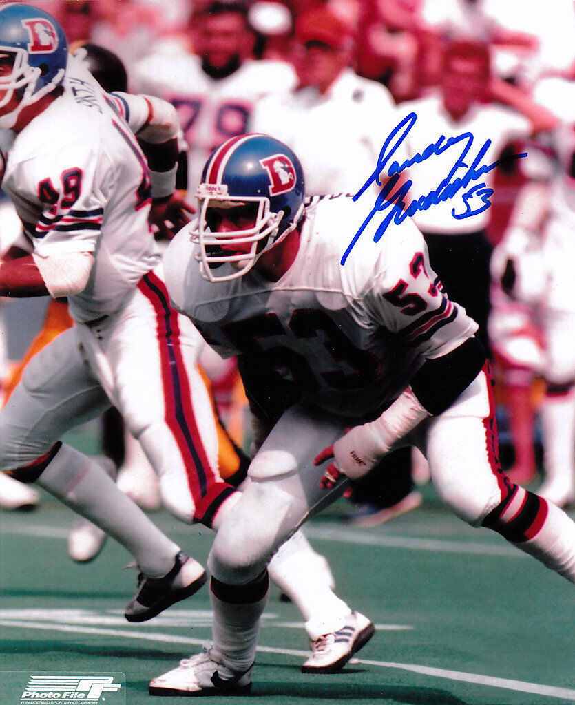 RANDY GRADISHAR DENVER BRONCOS ACTION SIGNED 8x10