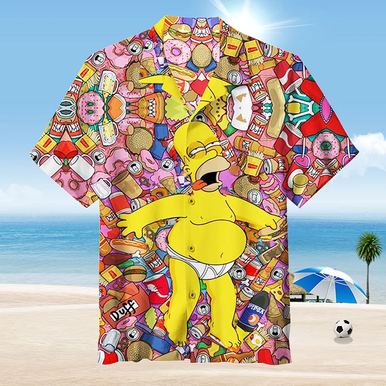 The Simpsons l Homer Jay Simpson lUnisex Hawaiian Shirt