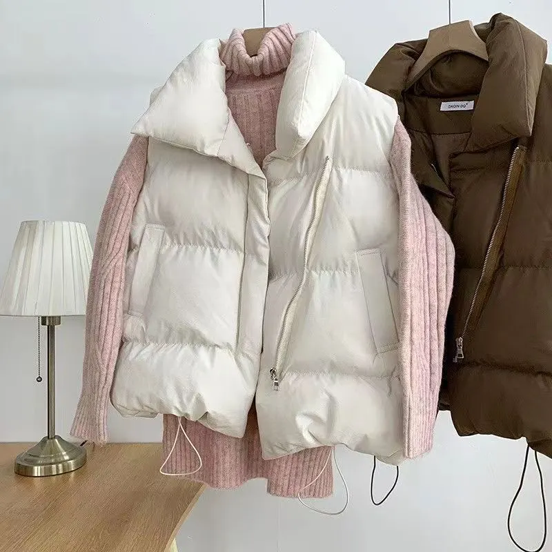 Women's Stand Collar Puffer Vest