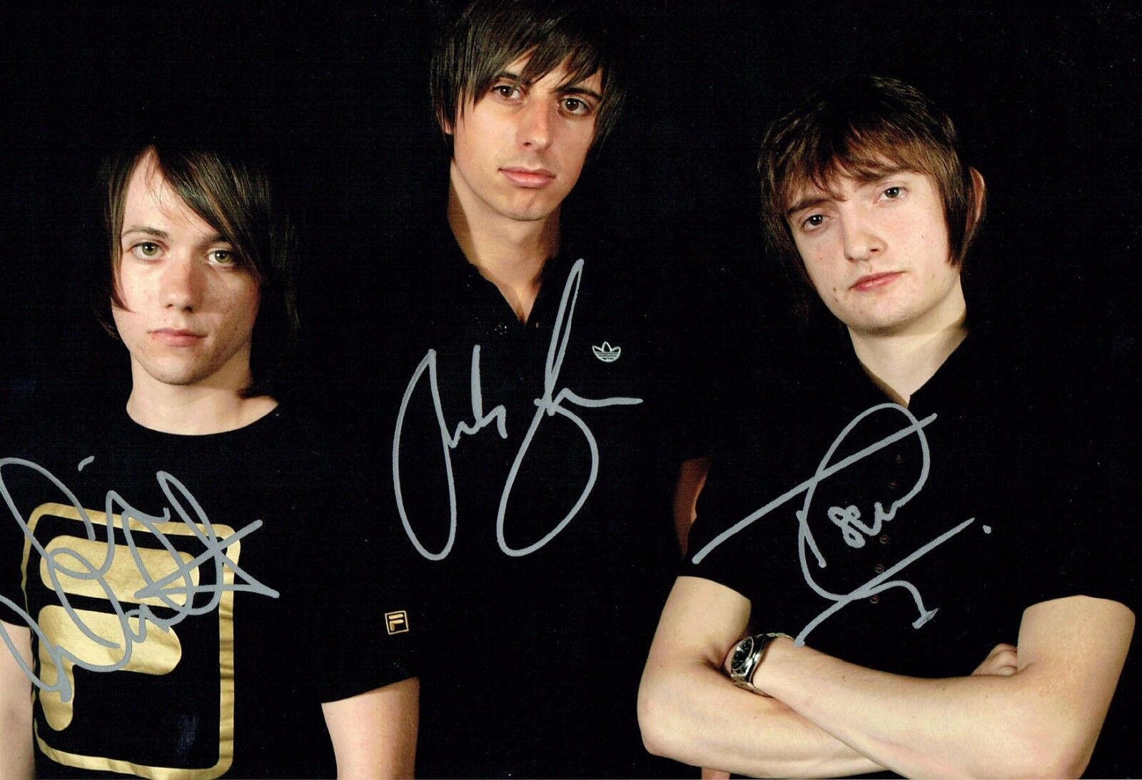 The ENEMY UK English Rock Band Signed Autograph 12x8 Photo Poster painting AFTAL COA