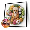 Diamond Painting-DIY Crystal Rhinestone Simple Unhappy Bear(40x40cm)