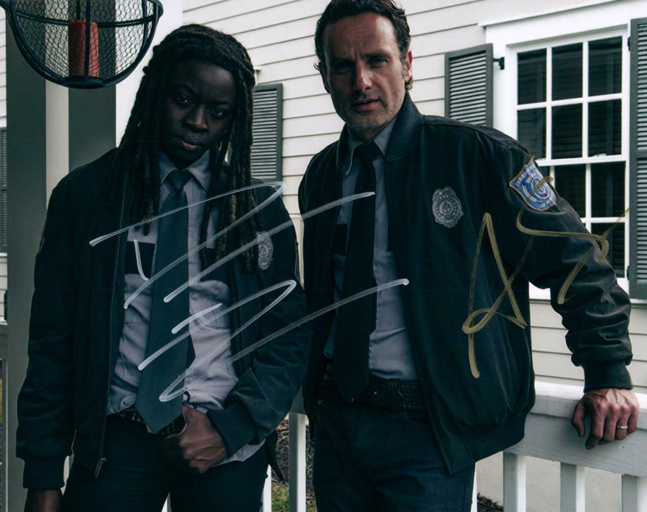 Andrew Lincoln Danai Gurira autographed 8x10 signed Photo Poster painting Picture Pic and COA