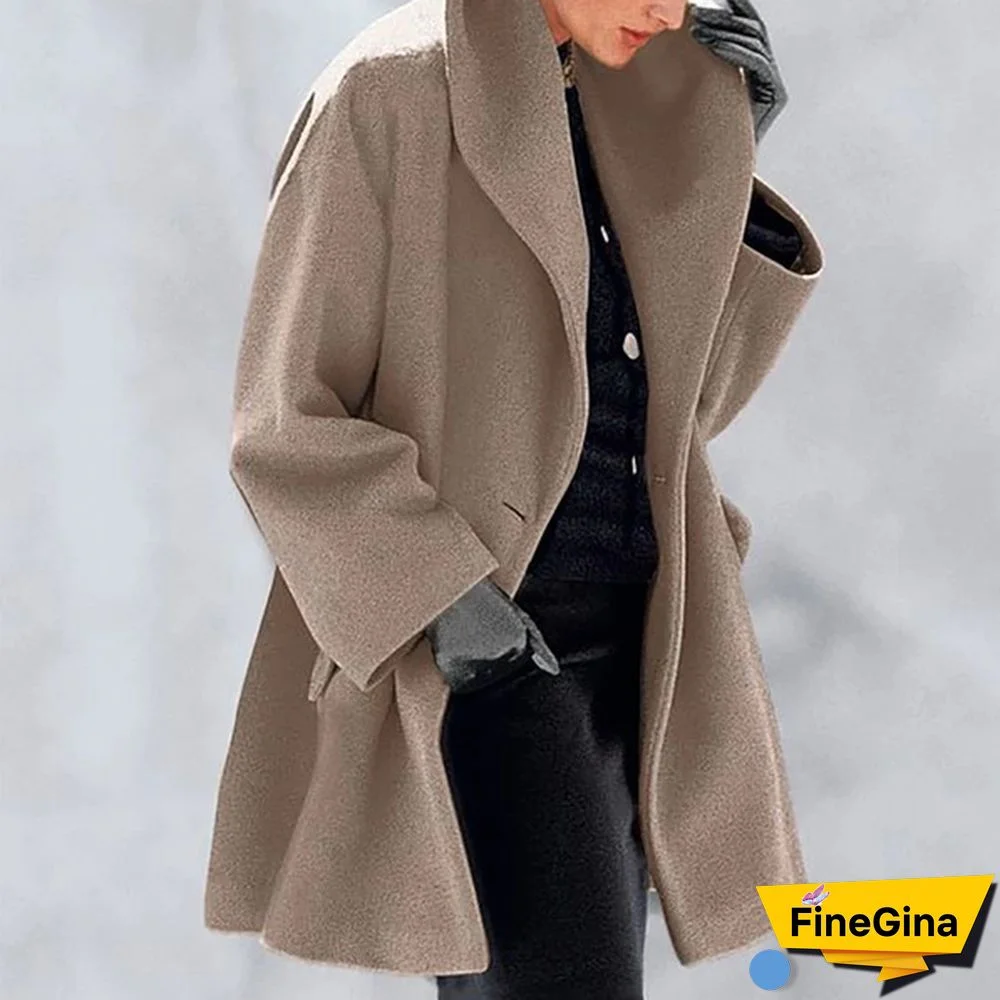 New Warm Women Fashion Multi-Color Shawl Collar Coat Jacket Casual Fleece Coat Down Jacket