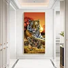 Diamond Painting-DIY Full Round Drill Tiger(110x50cm)