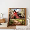 Country House-Full Round Diamond Painting 30*30CM