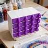 16 Grid Diamond Painting Storage Containers with Trays Drills Storage & Line-Up Tool Large Capacity Beads & Drills Storage & Line-Up Tool for DIY Craf