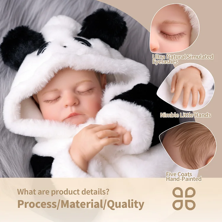 Babeside Sleeping Reborn Baby Noah 20'' Little Infant Boy Gentle Healing Companion