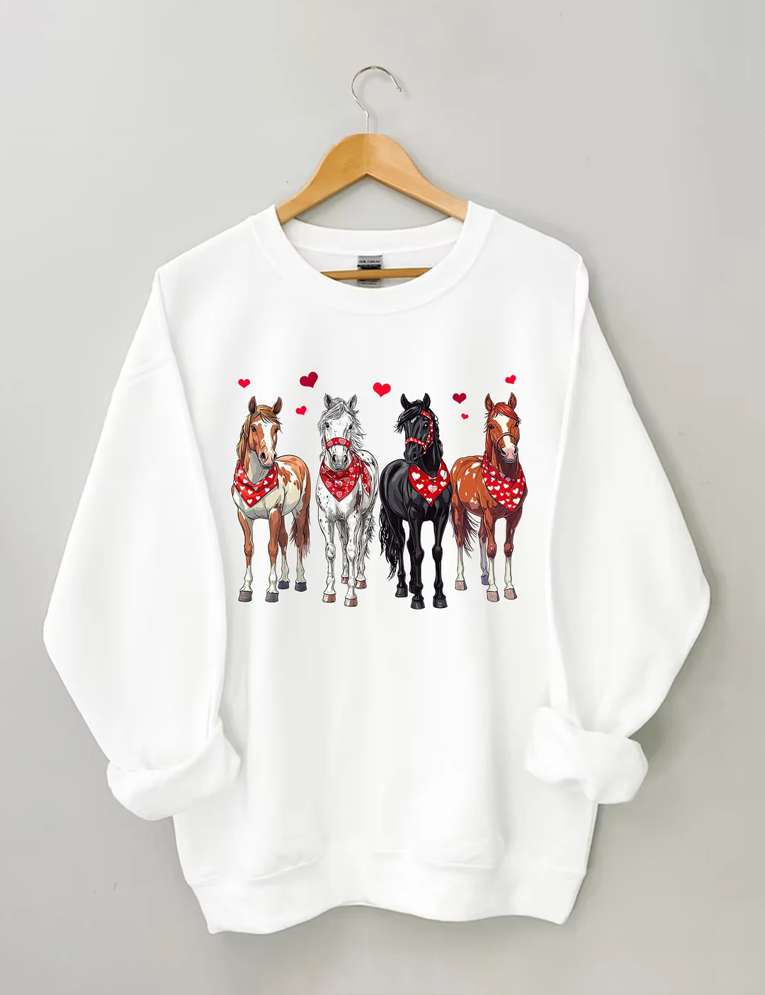 Valentine Horse Sweatshirt