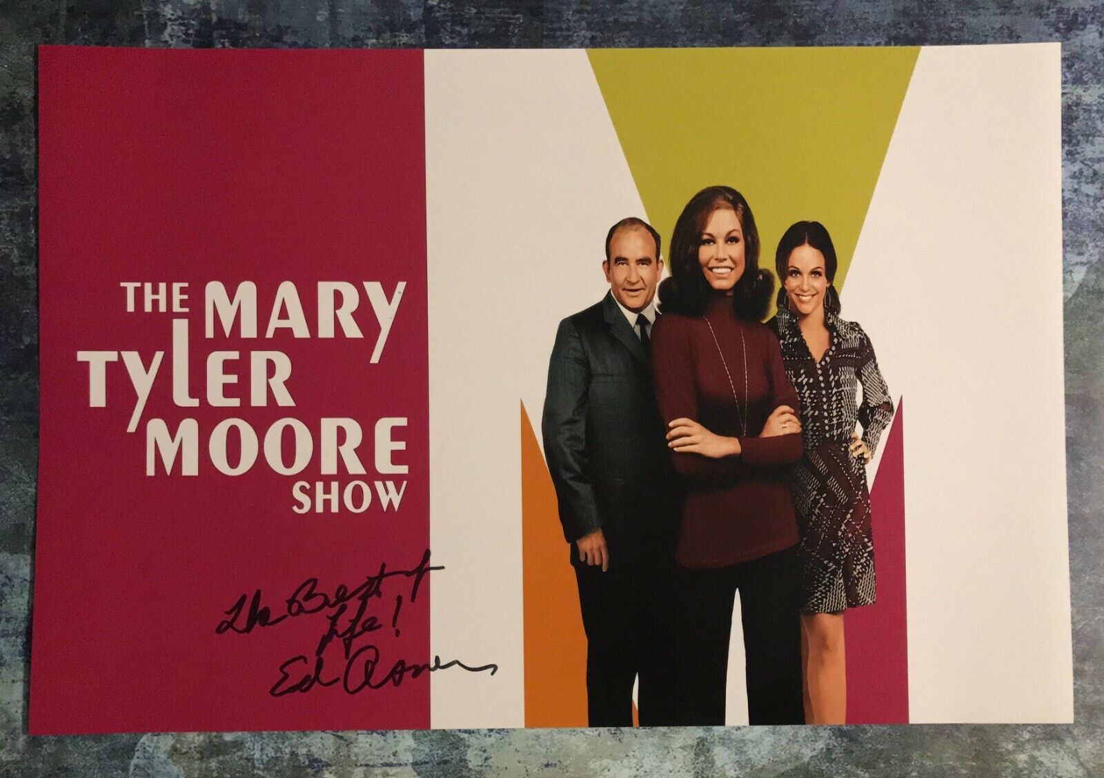 GFA Mary Tyler Moore Show * ED ASNER * Signed 12x18 Photo Poster painting Poster COA