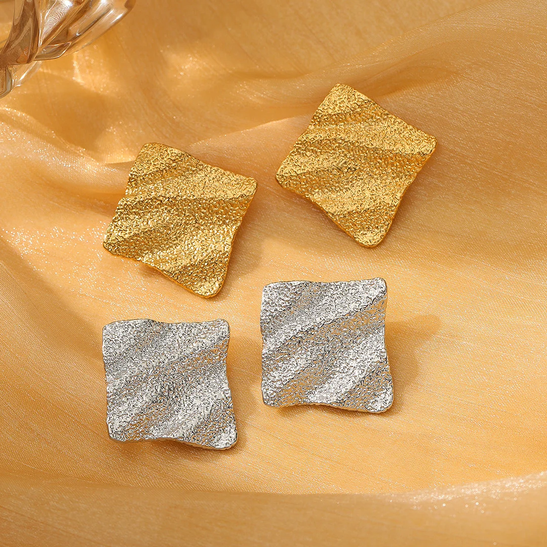 Geometric Square Earrings