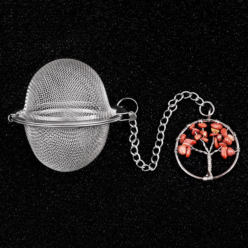 Vintage Style Classic Style Life Tree 304 Stainless Steel Crystal Agate 1 Piece