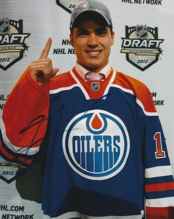 NAIL YAKUPOV SIGNED EDMONTON OILERS NHL DRAFT 8x10 Photo Poster painting #1 Autograph PROOF!