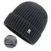 1pc Men's Korean Style Warm Knitted Hat Fleece Lined Beanie Winter Cap Hat by Inlyline