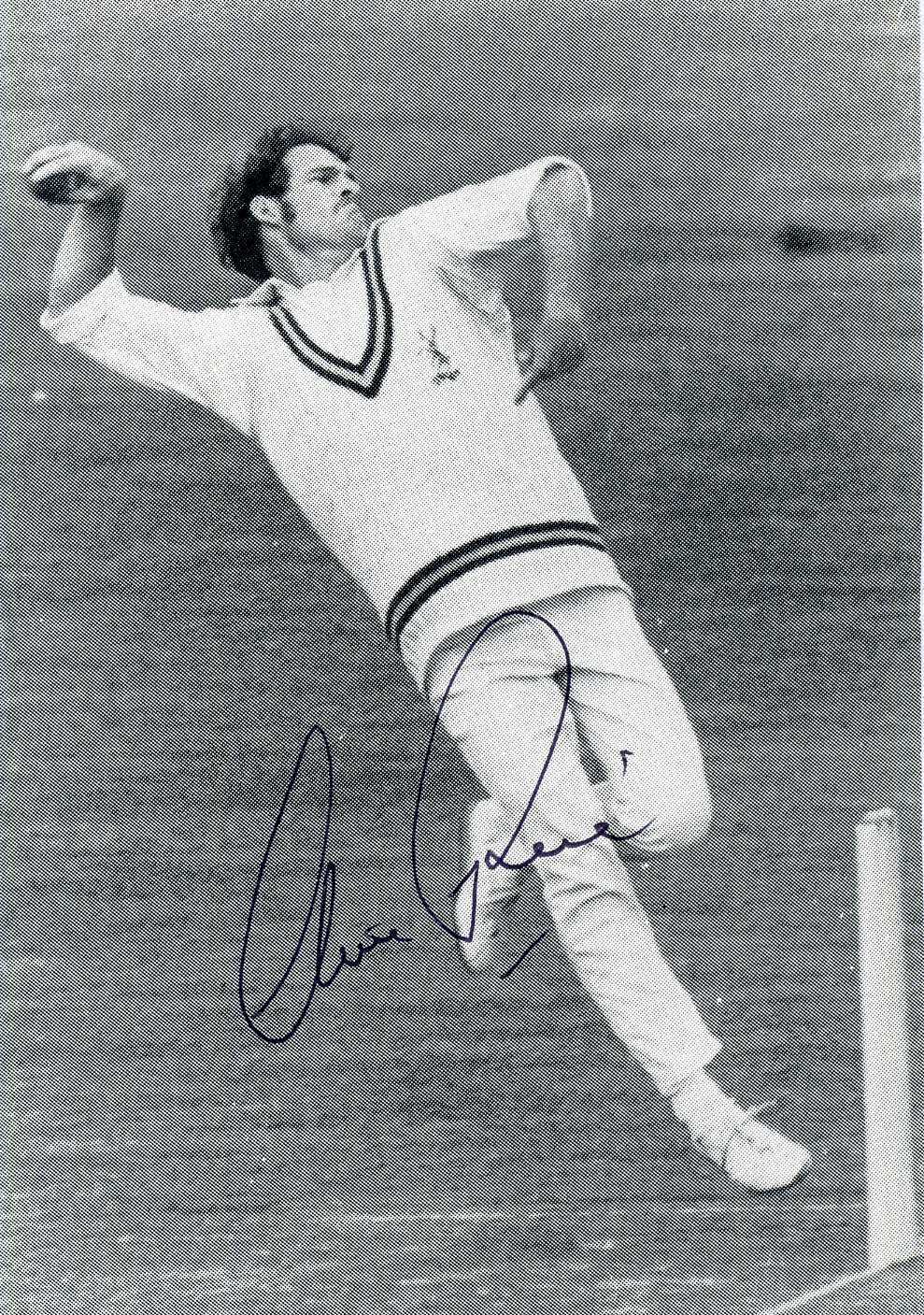 CLIVE RICE Signed Photo Poster paintinggraph - Notts & South Africa Cricket Player - preprint