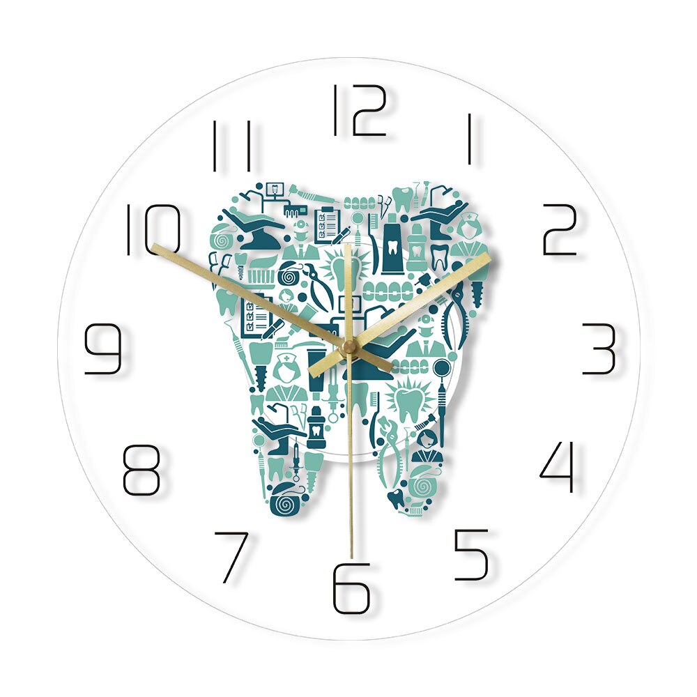 

Dental Hospital - Frameless Acrylic Wall Clock, 501 Original