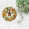 2D flache DIY-Bienen-Blumen Acryl-5D-Diamant-Kunstuhr-Set f&uuml;r Wohnaccessoires