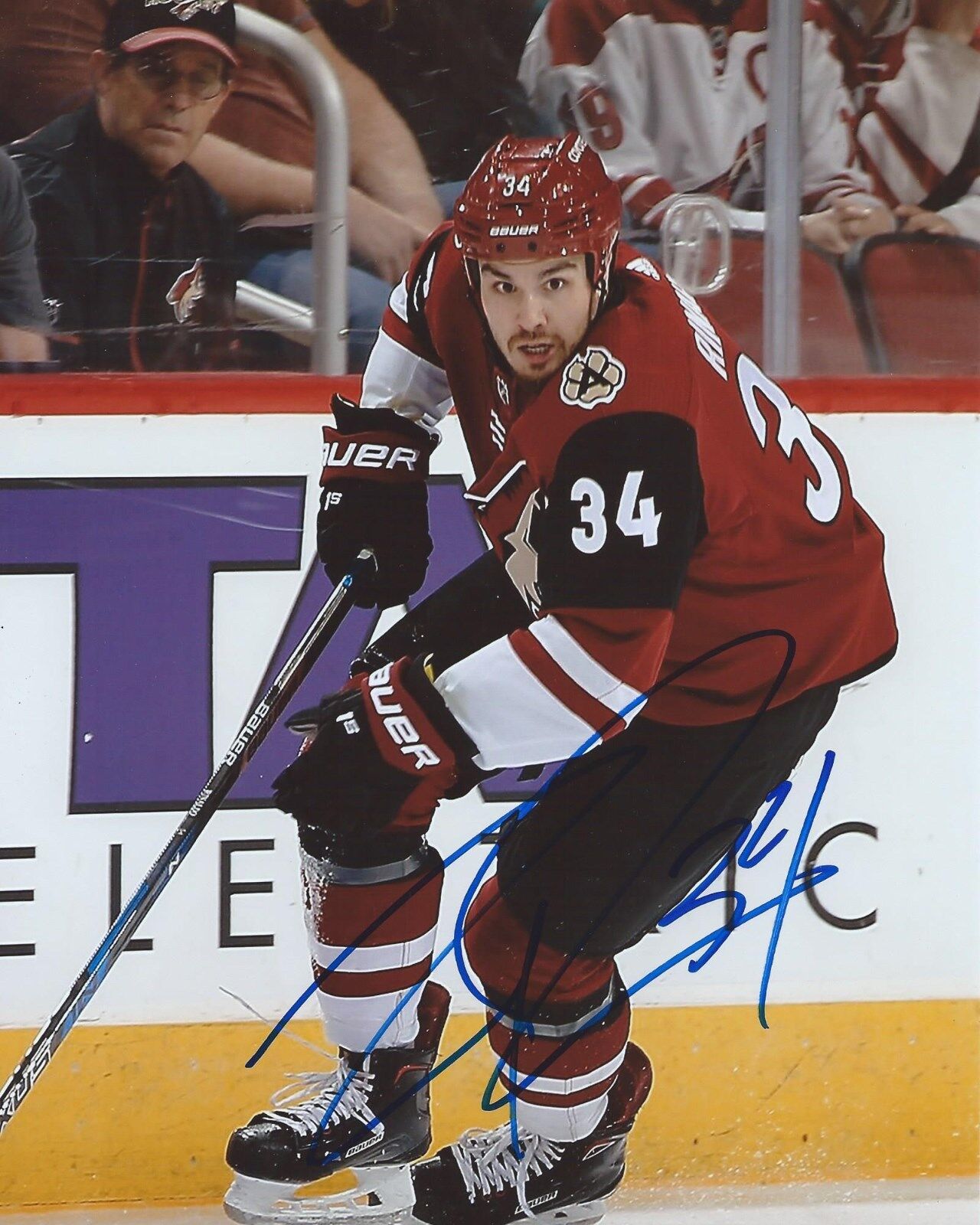 Zac Rinaldo Signed 8x10 Photo Poster painting Arizona Coyotes Autographed COA