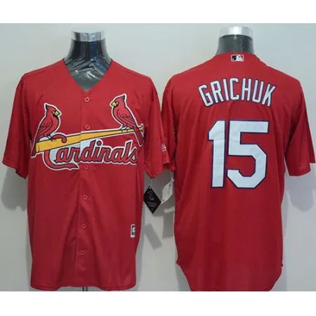 Cardinals #15 Randal Grichuk Red New Cool Base Stitched MLB Jersey