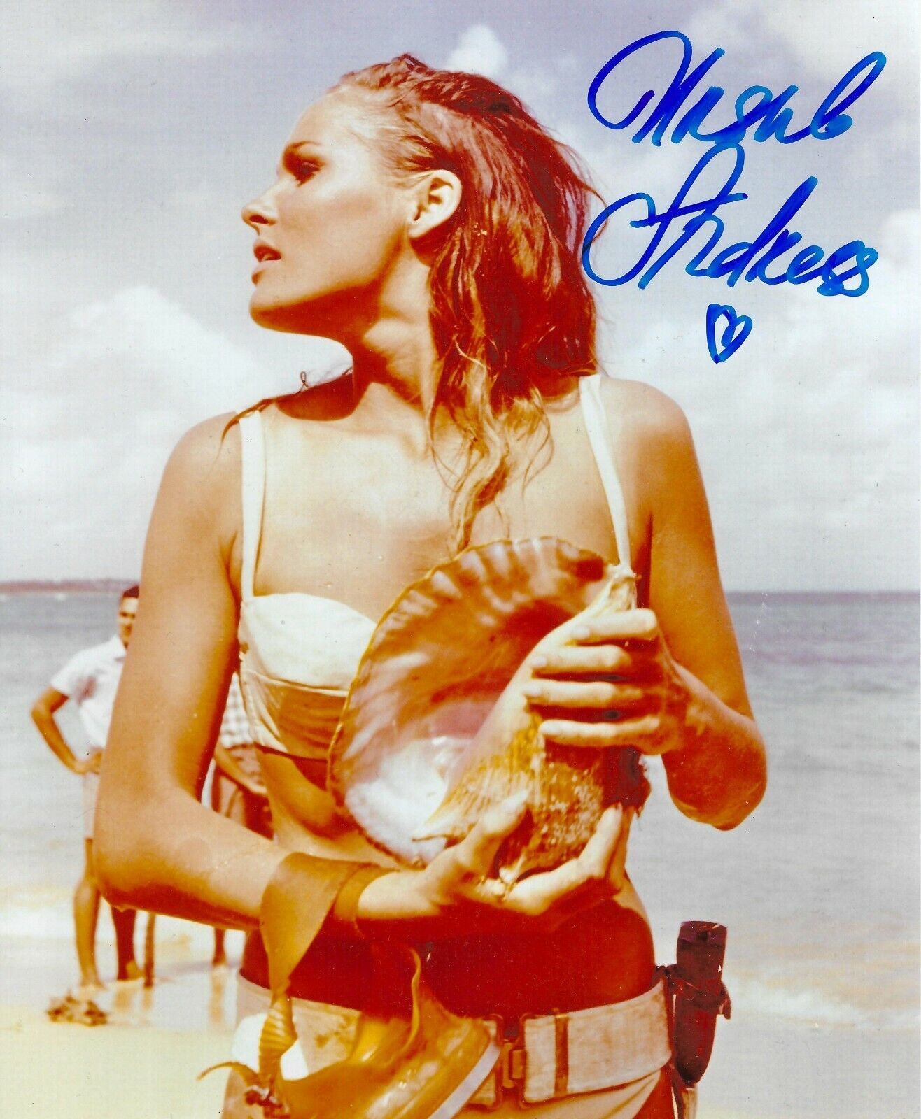 URSULA ANDRESS SIGNED 007 JAMES BOND DR NO 8x10 Photo Poster painting 4 UACC AFTAL AUTOGRAPH