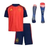 Spain Home World Cup Kids Soccer Jerseys Full Kit 2026
