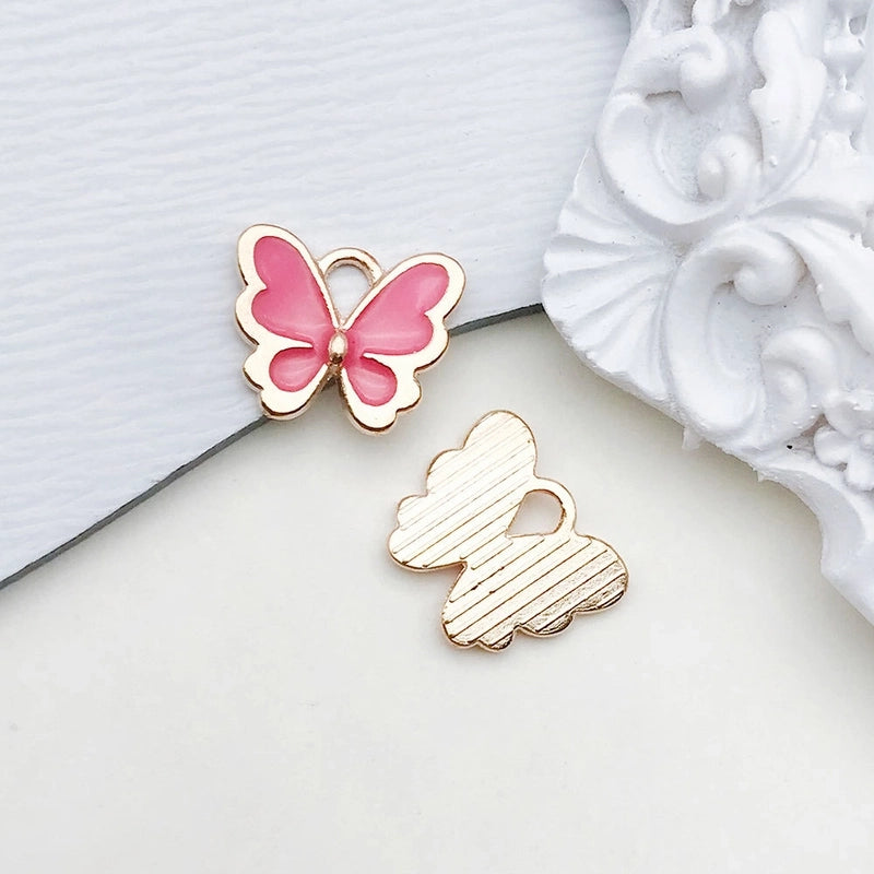 1 Piece 17 * 21mm Zinc Alloy Heart Shape Flower Pendant Jewelry Accessories