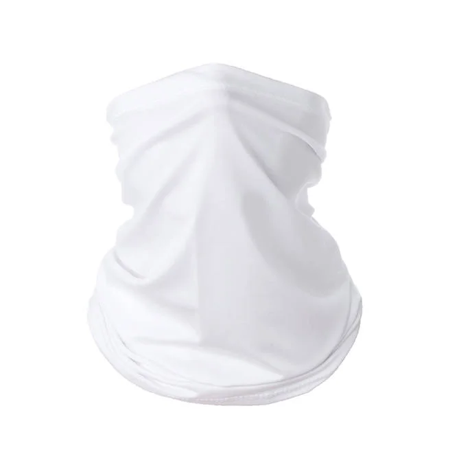  White Faceguard Anti Pollution Scarf Face Cover