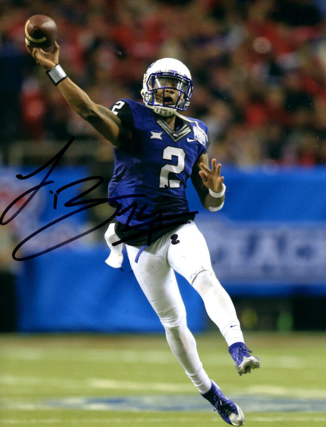 Trevone Boykin hand signed autographed 8x10 football Photo Poster painting TCU Horned Frogs Trae