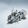 Silver Harley motorcycle 3D metal three-dimensional assembly puzzle