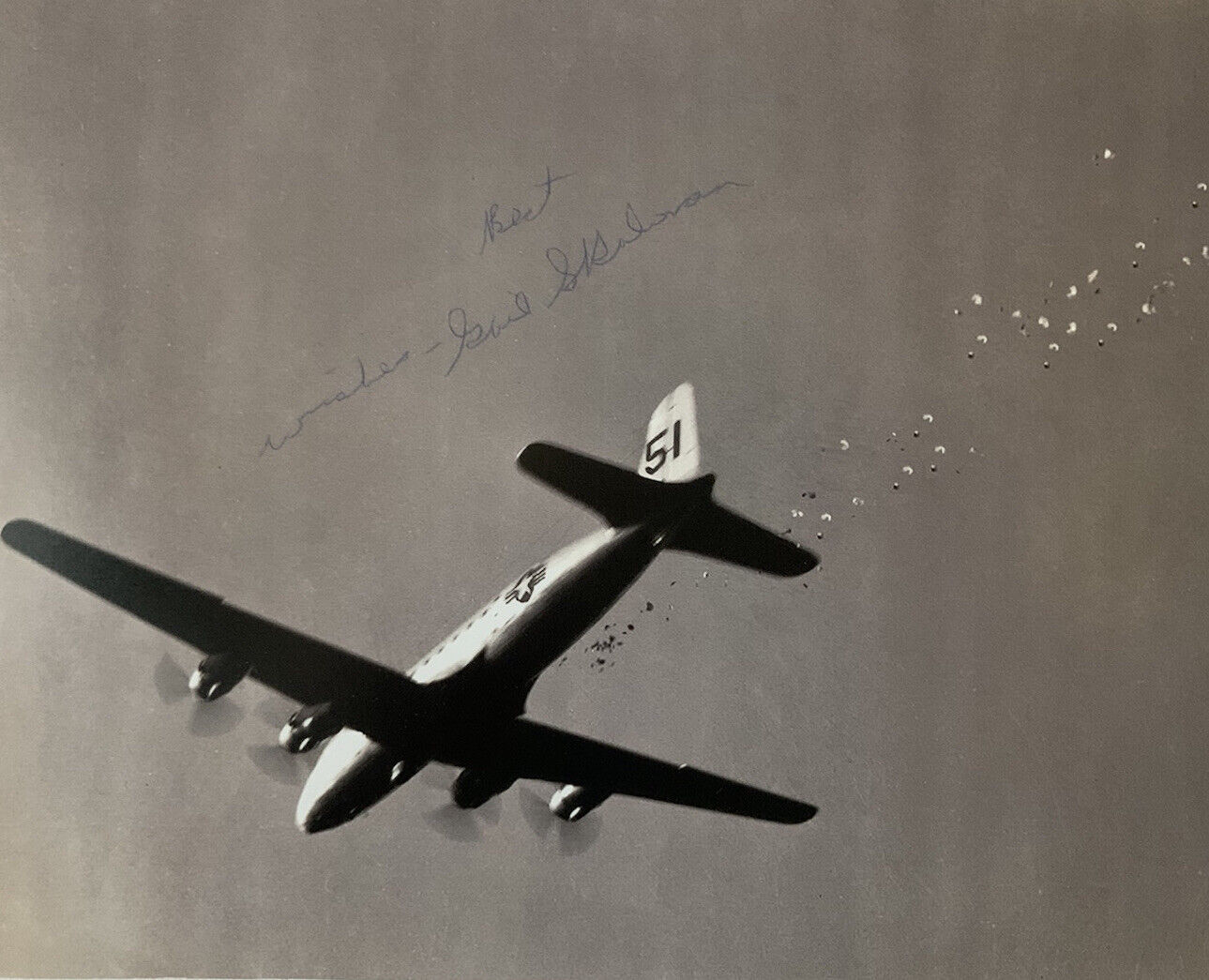 GAIL HALVORSEN HAND SIGNED 8x10 Photo Poster painting CANDY BOMBER AUTOGRAPH AUTHENTIC COA