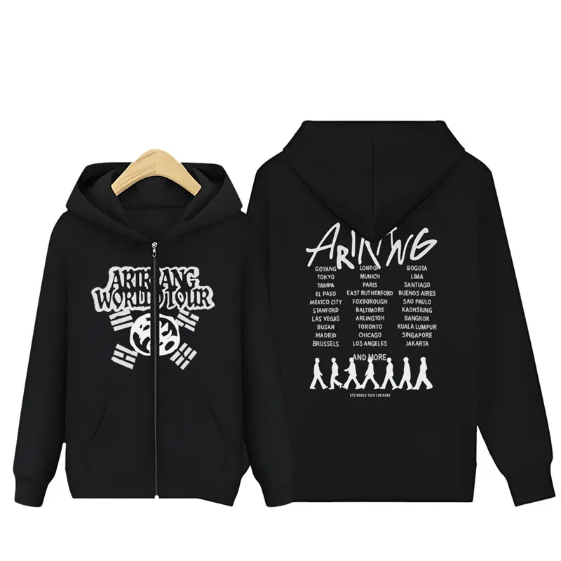 Official BTS Arirang Album Zip-up Hoodie - All Graphic Editions