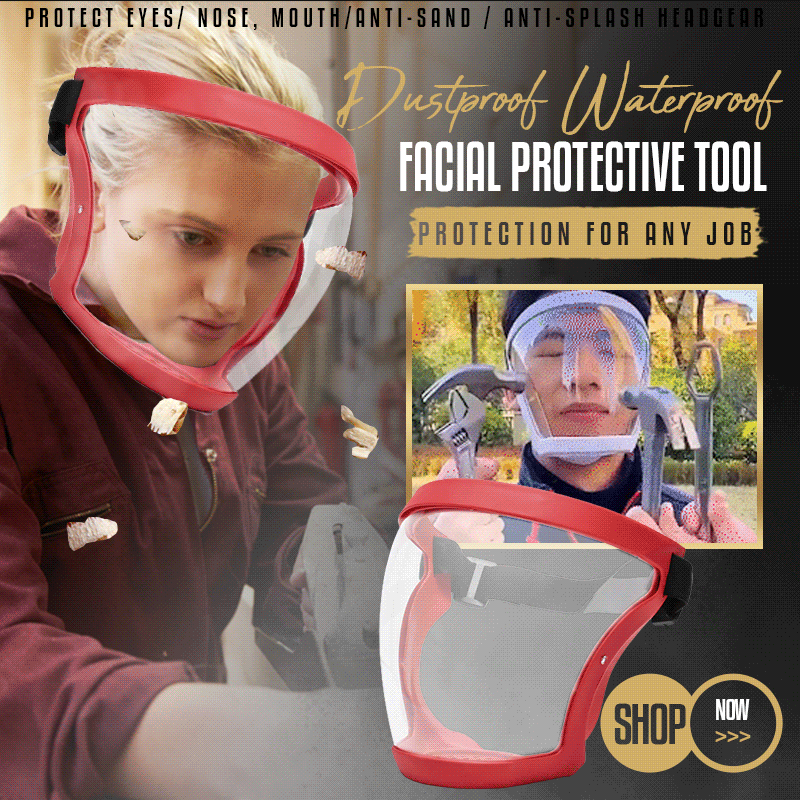Outil de protection faciale étanche et anti-poussière