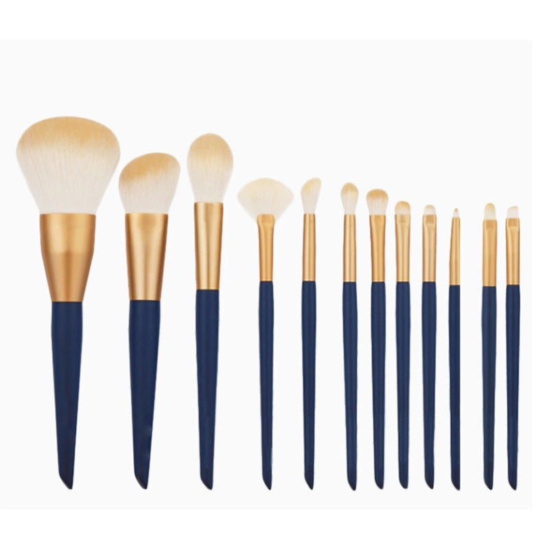 Holiday Series 12 Makeup Brushes Suit Full Set Loose Brush Eye Shadow Brush Foundation Concealer Brush Soft Hair Makeup Tools