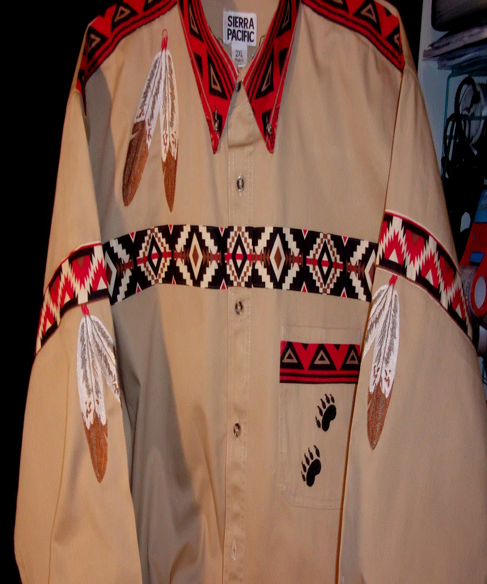 Native American Looking Ribbon Shirt