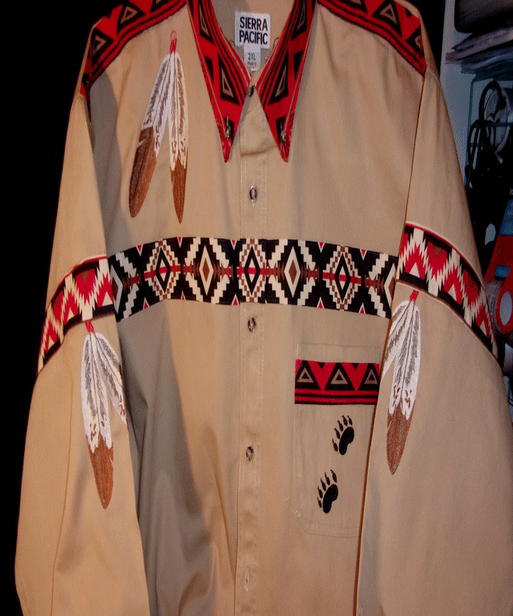 Native American Looking Ribbon Shirt