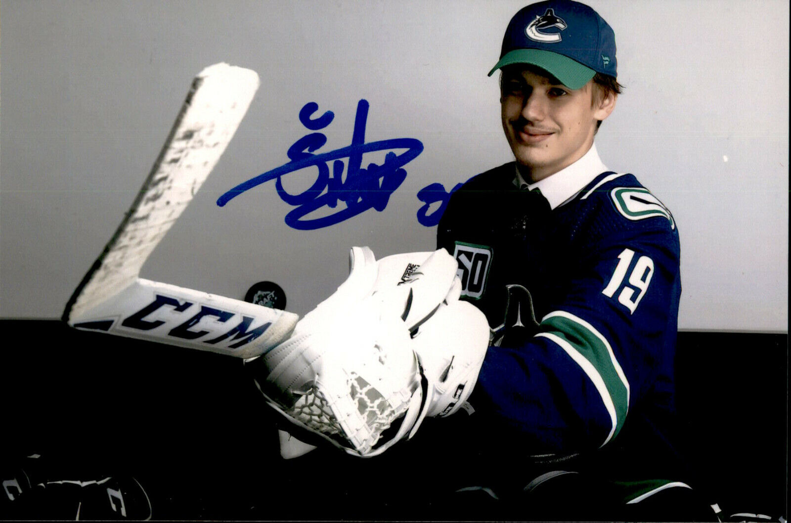 Arturs Silovs SIGNED autographed 4x6 Photo Poster painting VANCOUVER CANUCKS #4