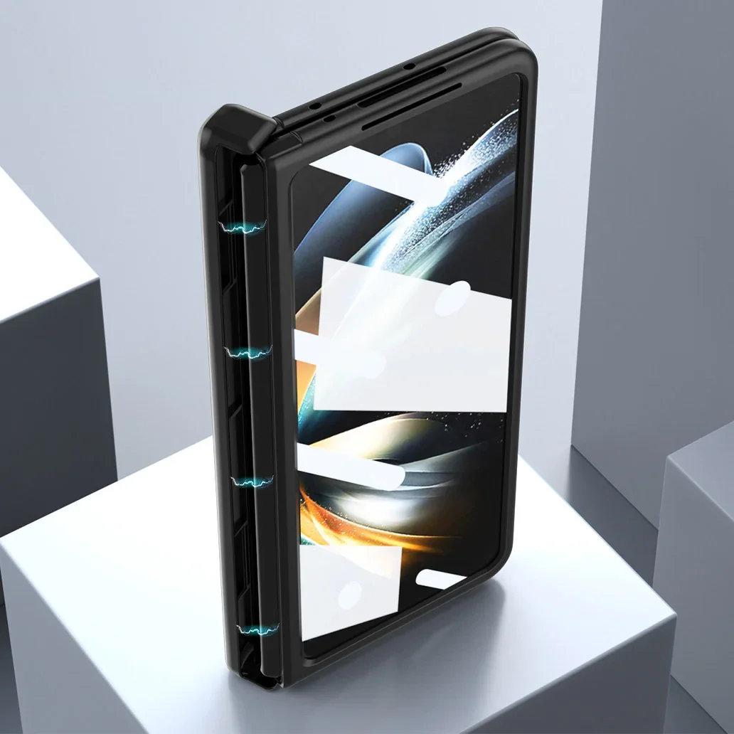 Applicable To Samsung ZFold3/ZFold4 Magnetic Hinge Folding Protective Sleeve