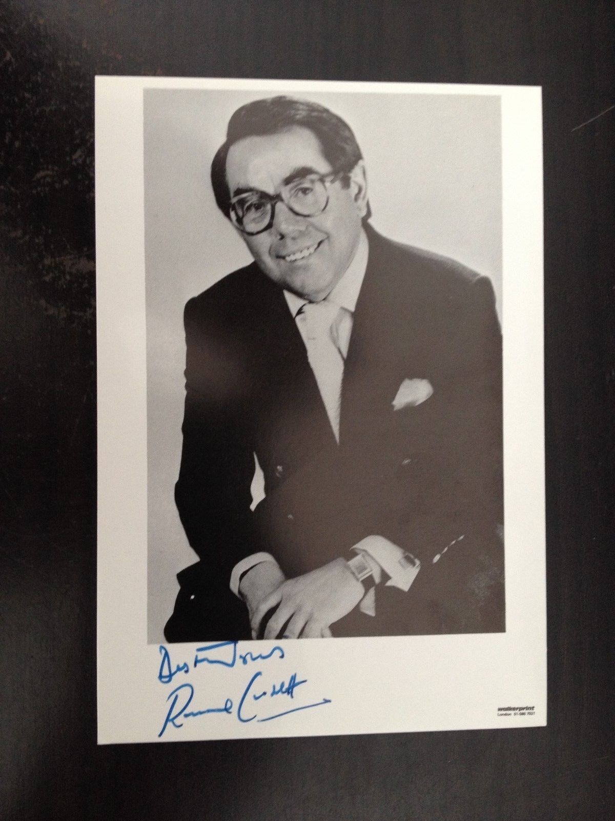 RONNIE CORBETT - LEGENDARY COMEDY ACTOR & WRITER - SUPERB SIGNED Photo Poster paintingGRAPH