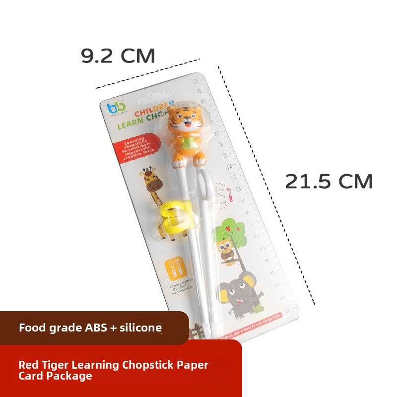 Maternal And Infant Products Portable Feeding Children’s Tableware Set Cartoon Learning Chopsticks Training Chopsticks 304 Stainless Steel Spoon Fork